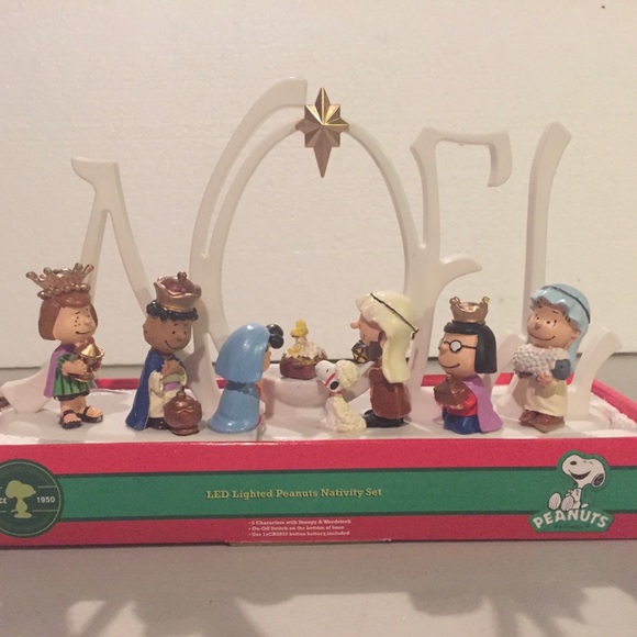 Kurt S. Adler Peanuts LED Nativity Set